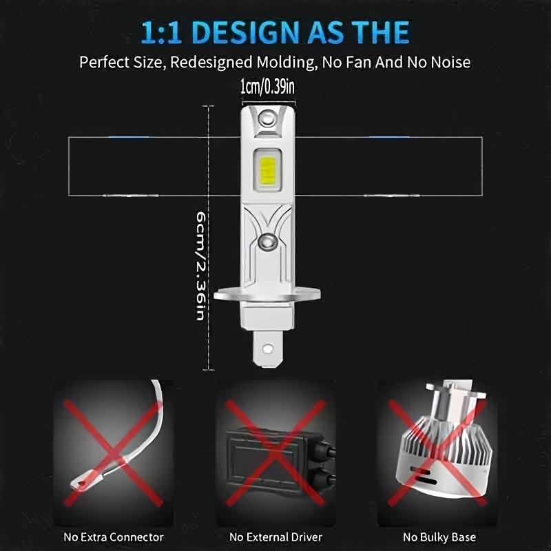 Car Lights Items 2Pcsh16500K