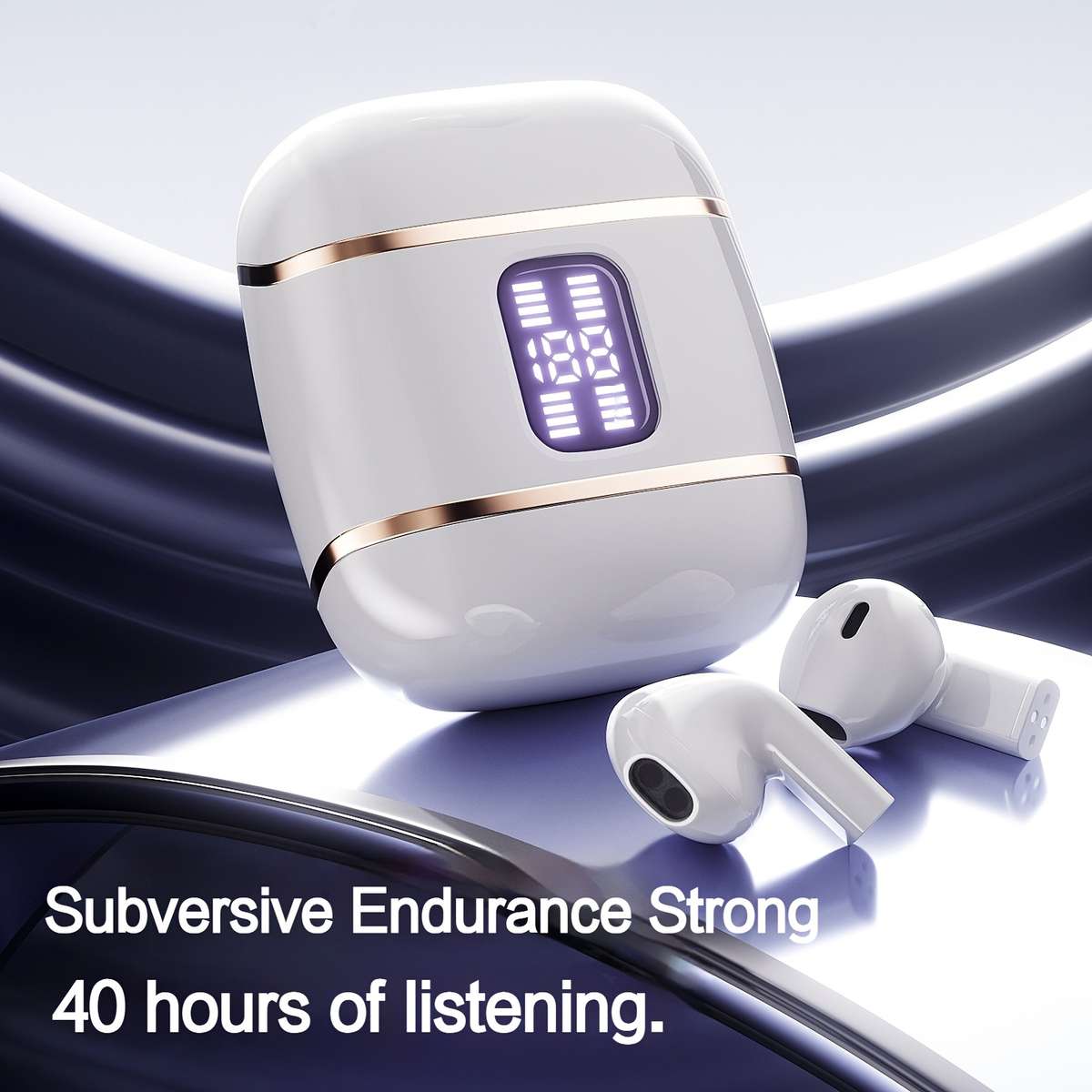 Rechargeable Wireless Earbuds Headphones Headset