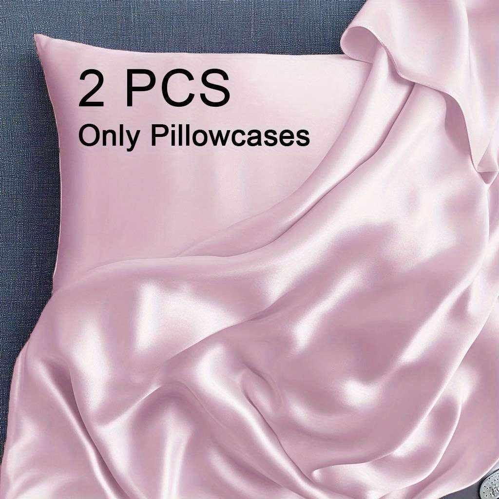Satin Pillowcase Color 2 Pink Model2Pcs40.64*40.64Cm