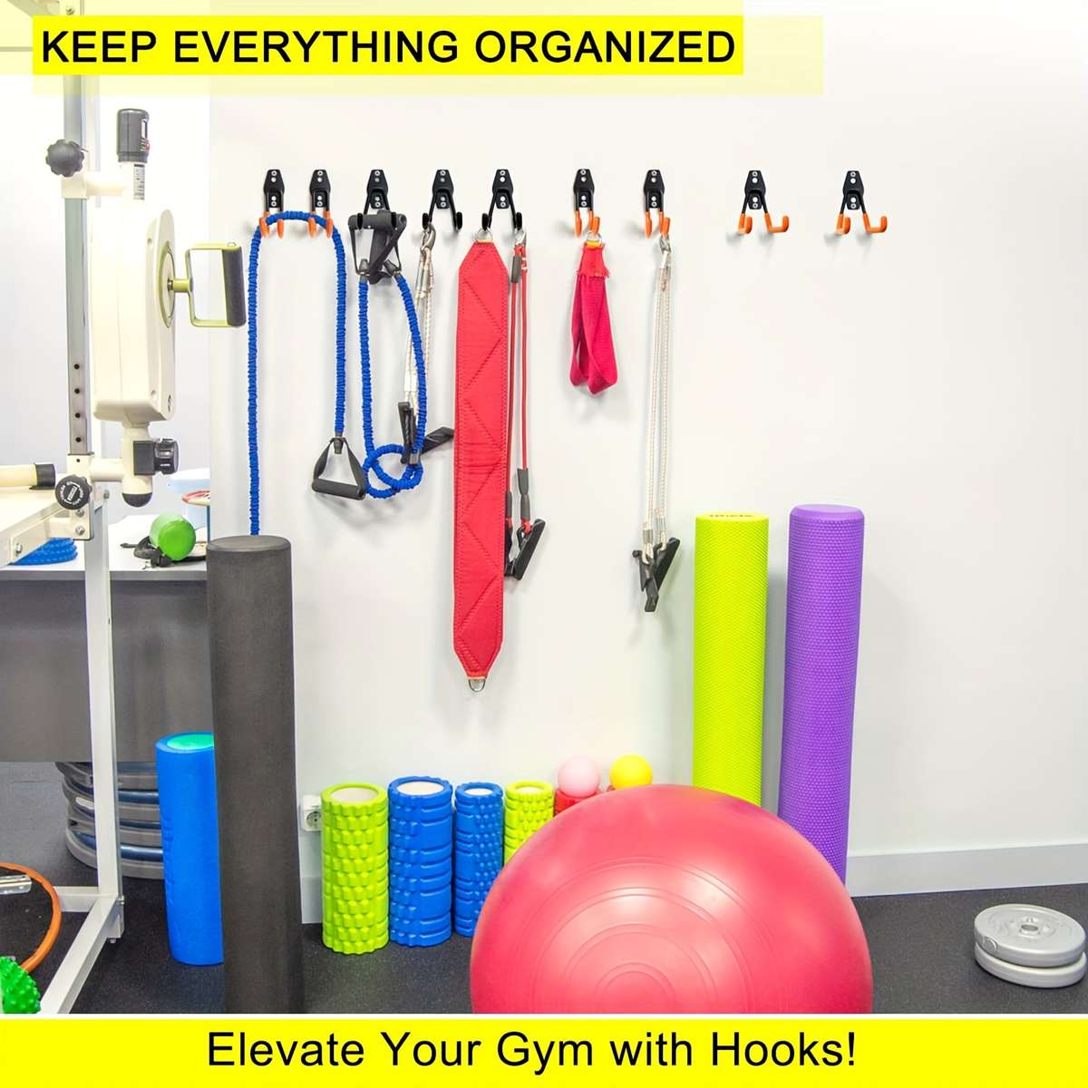 2Pack Garage Hook Storage Rack Wall Mounted Power And Quantity 2Pcs Screw Pack Included
