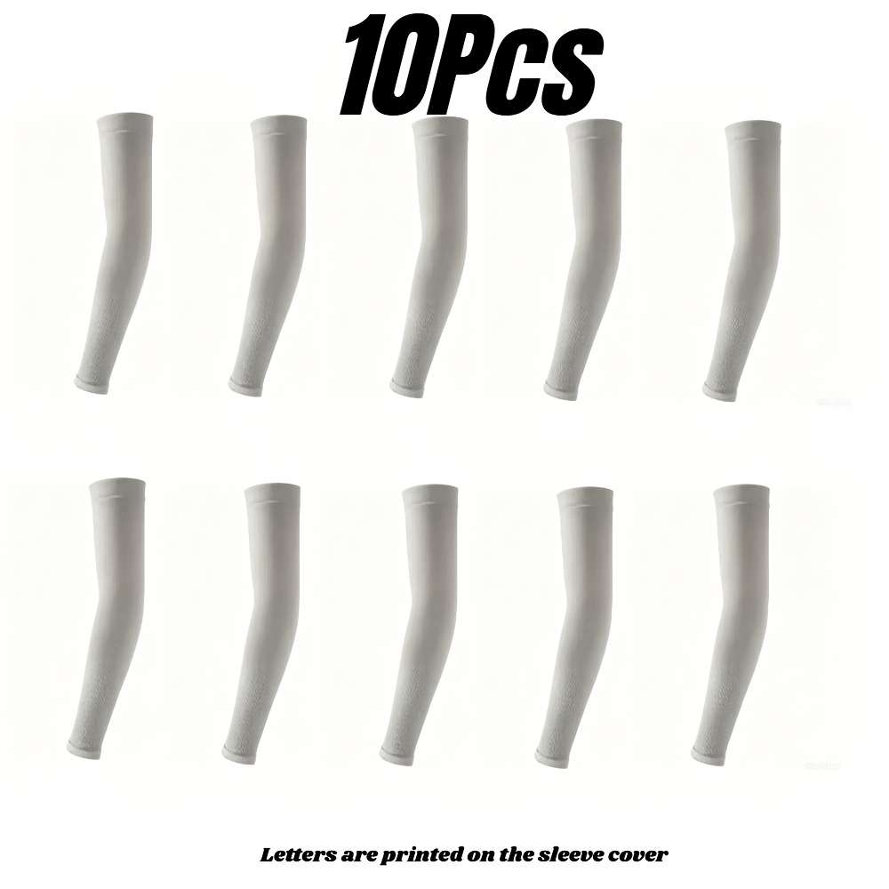 Sunscreen Sleeves Color White 10Pcs