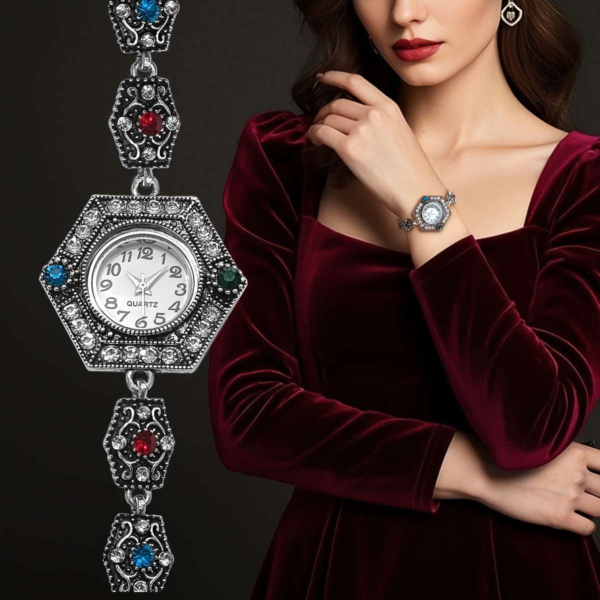 Modern Quartz Watch Casual Women Watch Alloy Chain Bracelet Lt D