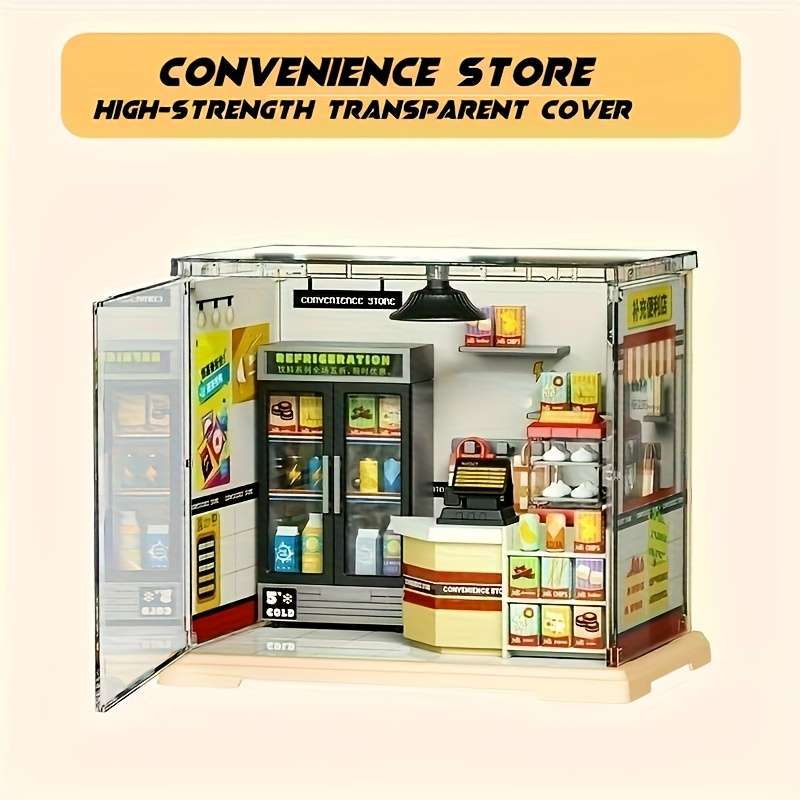 Building Toy Architectural Model Toy Set Style Convenience Store