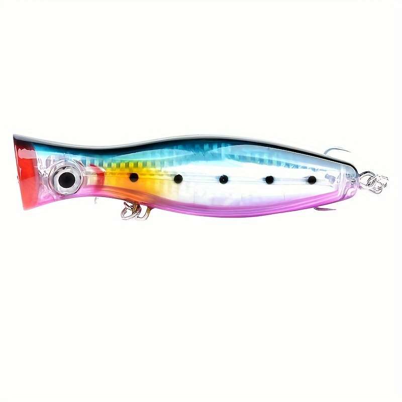 1pc Popper Fishing Lure 12.5cm 40.3g ABS Hard Bait for Fresh Saltwater Angling Crash Wate