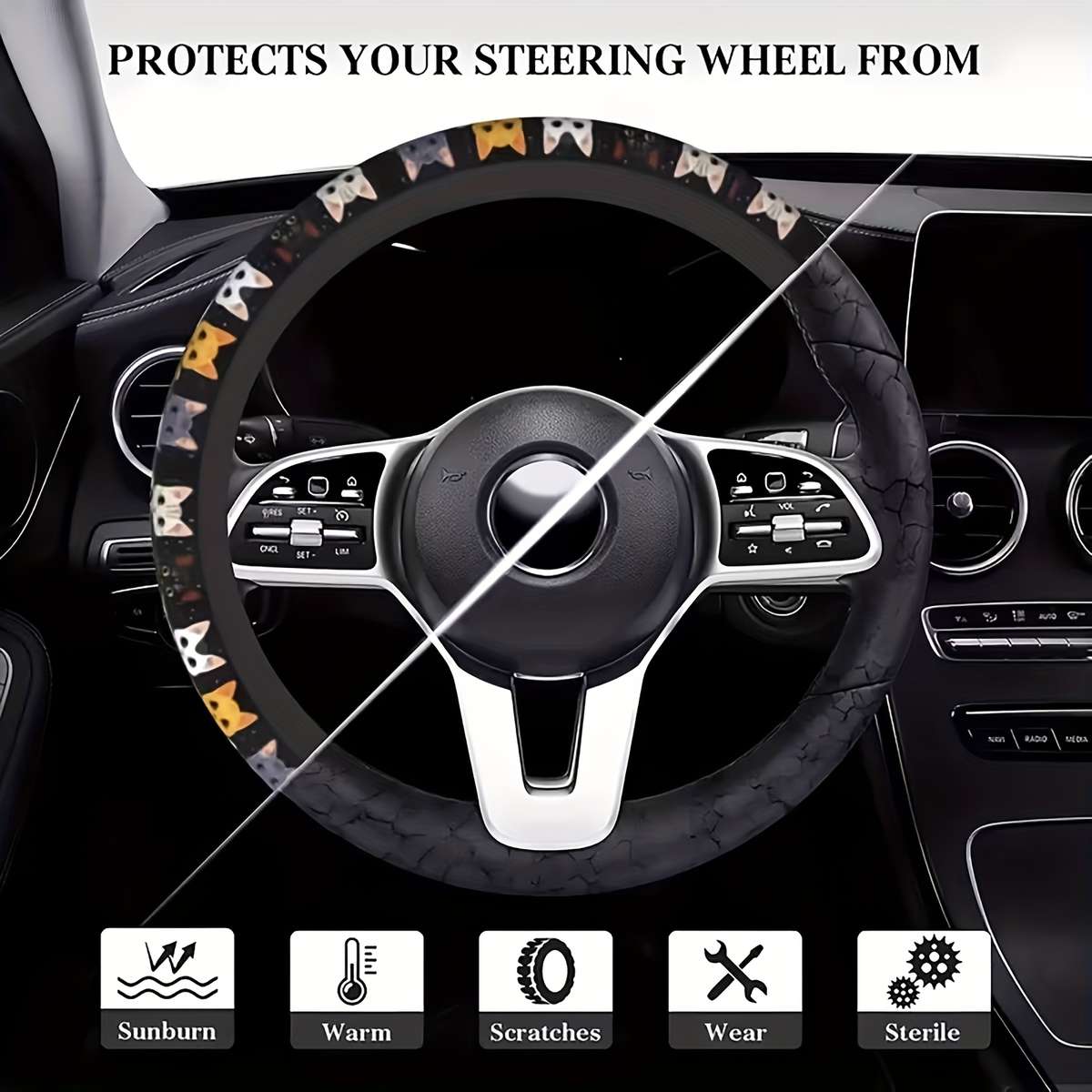 Car Steering Wheel Cover