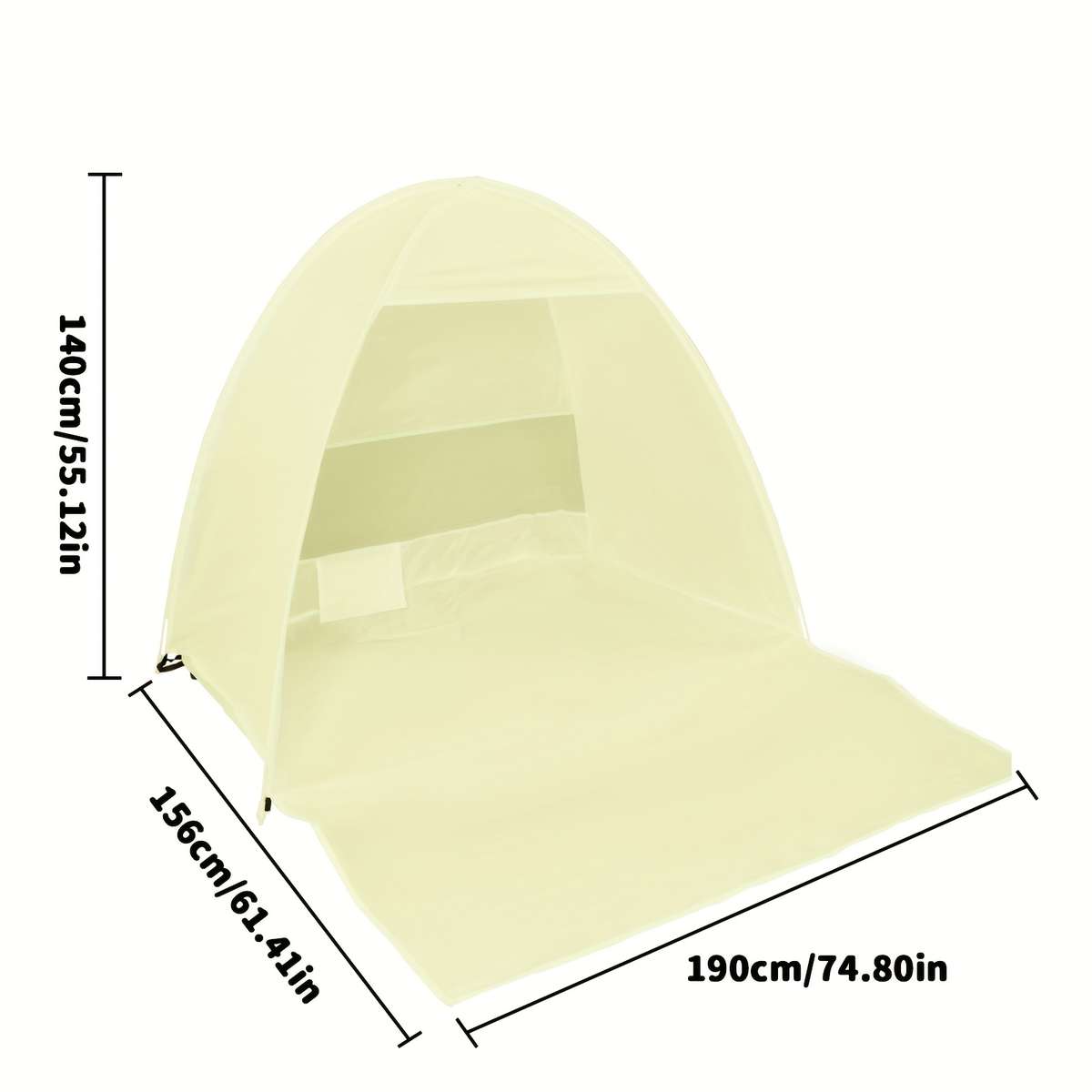 Pakicetus Instant Pop Up Beach Tent Large Portable Camping Shelter Sun Shade