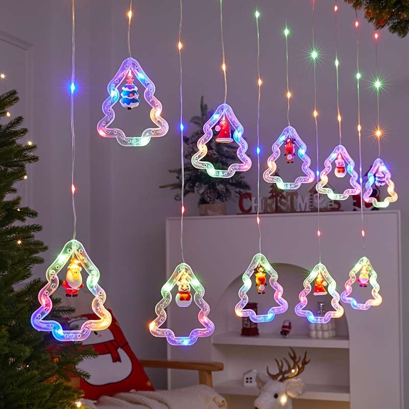 Christmas Lights Leather Wire Lamp Star Type Color