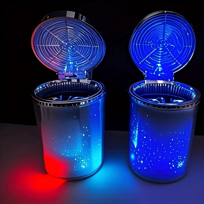 2PCS Classic Car Ashtray Package Multifunctional Ashtray With Lid Style 2pcs