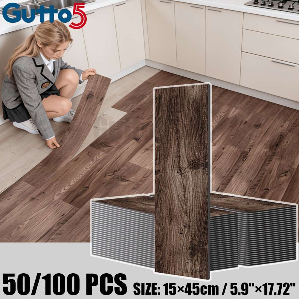 Self Adhesive Floor Stickers Medium Gray 100 Pcs Covers 6.75O