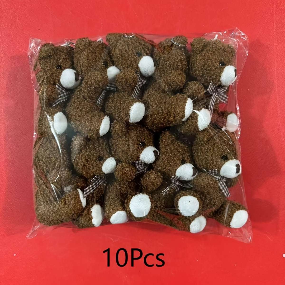 Plush Toys Color 10Pcs Brown