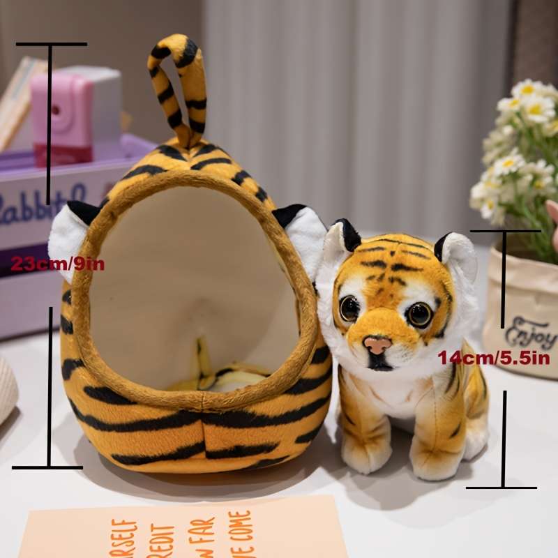 Plush Toys Color Yellow Leopard Nest  Add    Yellow Leopard Size 22.86Cm