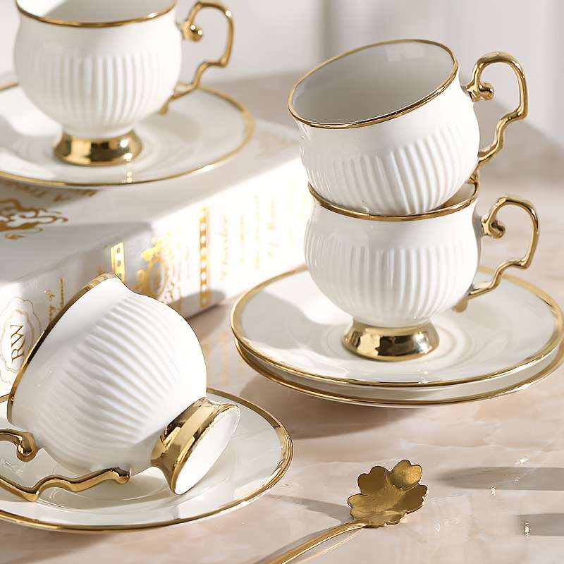 Water Cup Quantity 4 Cups   4 Saucers   Spoon