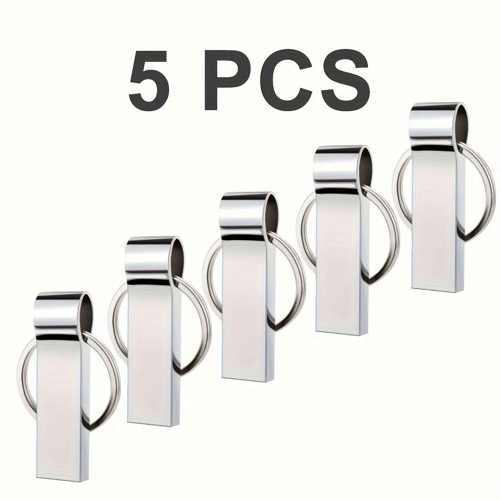 Usb Flash Drive Color Silvery Capacity 2Gb 5Pcs