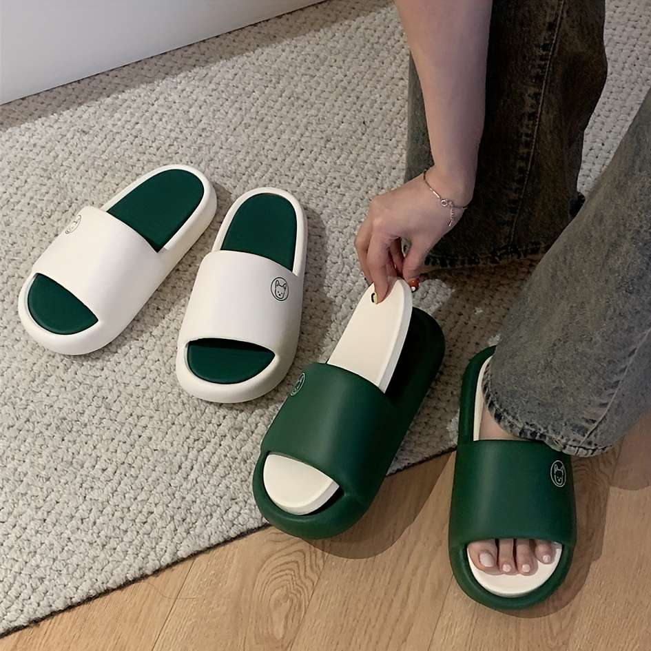 Men Slippers Summer Style Cream White Size Uk 8.5 To 9
