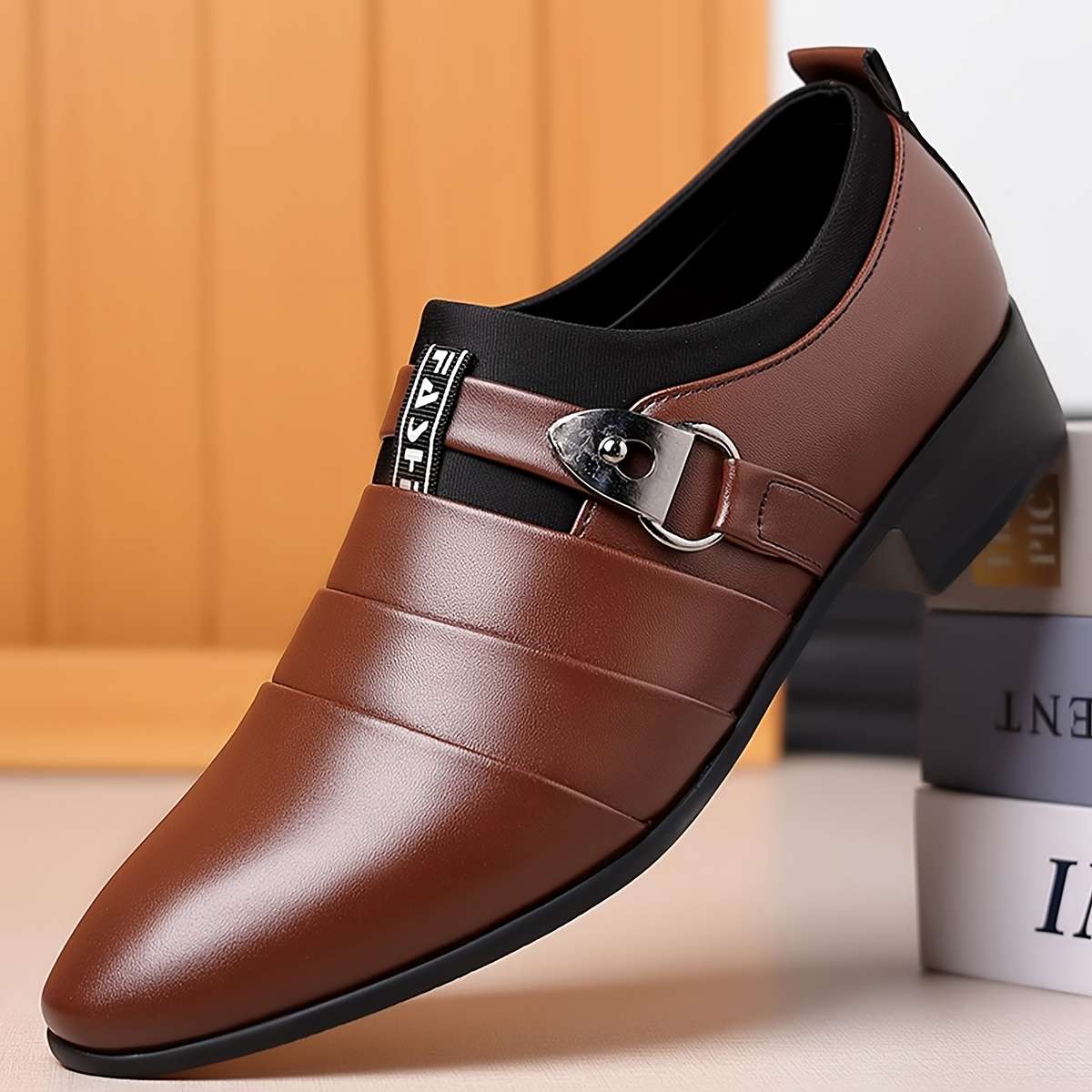 Mens Leather Shoes Color Black Sizeuk 10