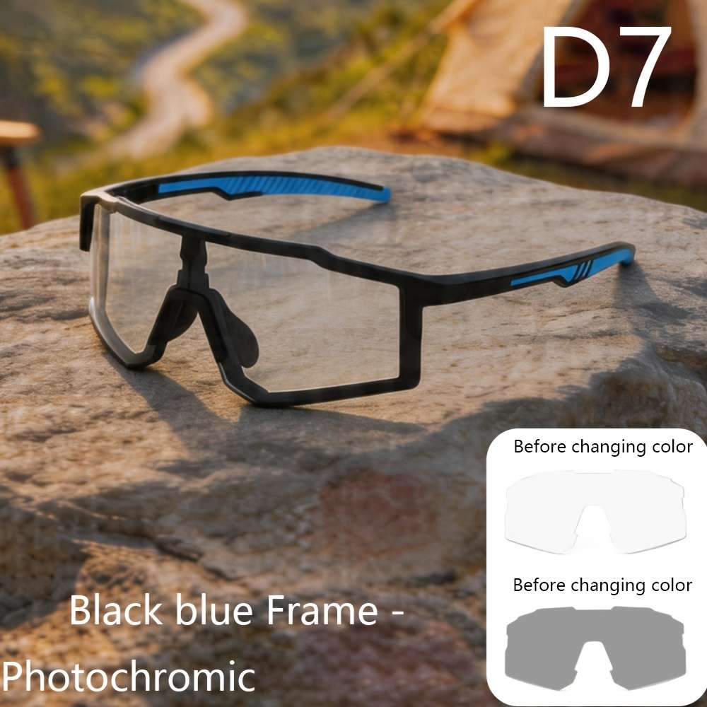 Cycling Glasses Color White  Photochromic Grey