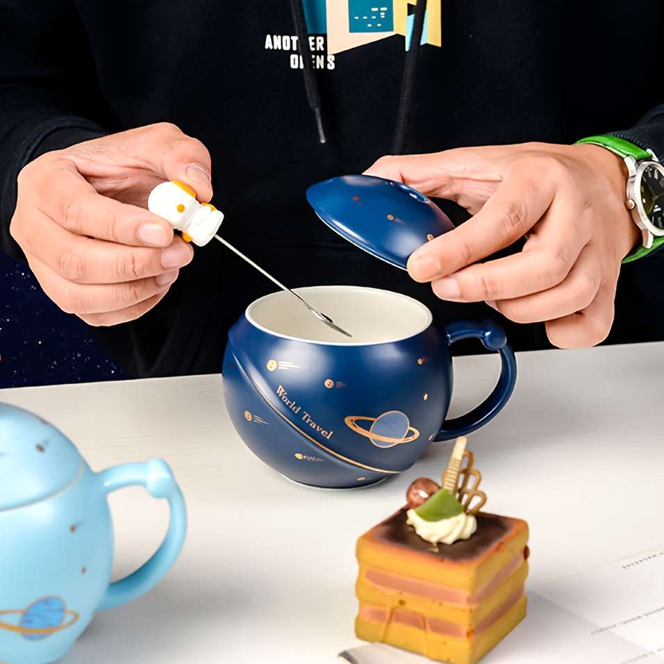 Water Cup Color Honey Nebula 3 Piece Set  Cup   Lid   Spoon