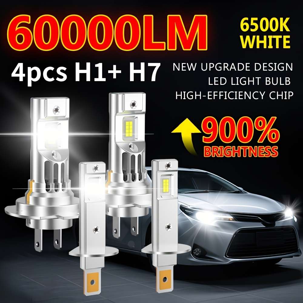 Car Lights Model H1 H7 4Pcs