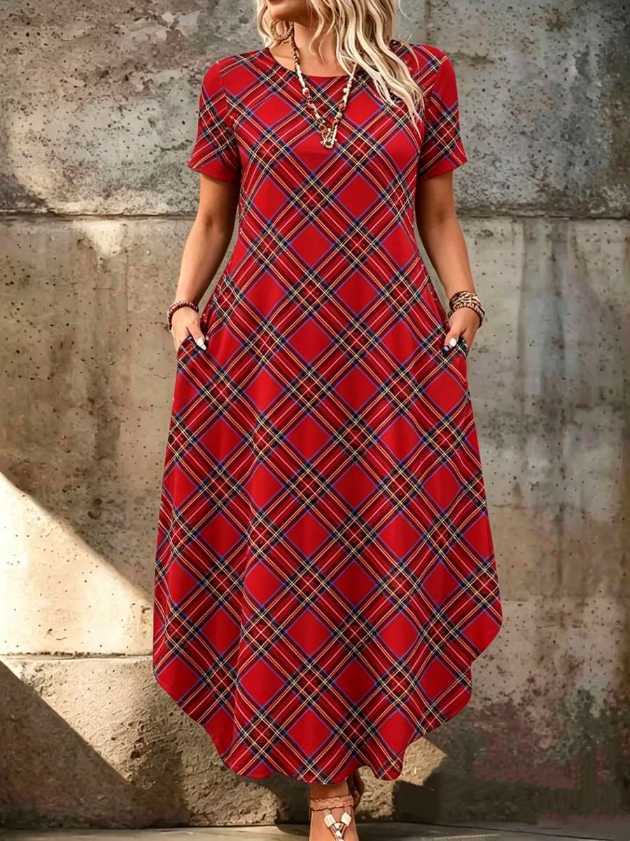 Women S Dress Color Red Size 5Xl