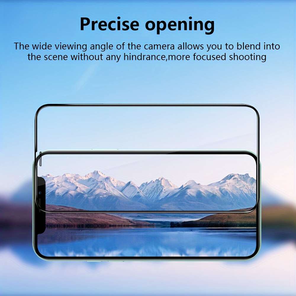 Screen Protector Compatible Model Iphone 14 Plus Quantity 3Pcs Silk Black