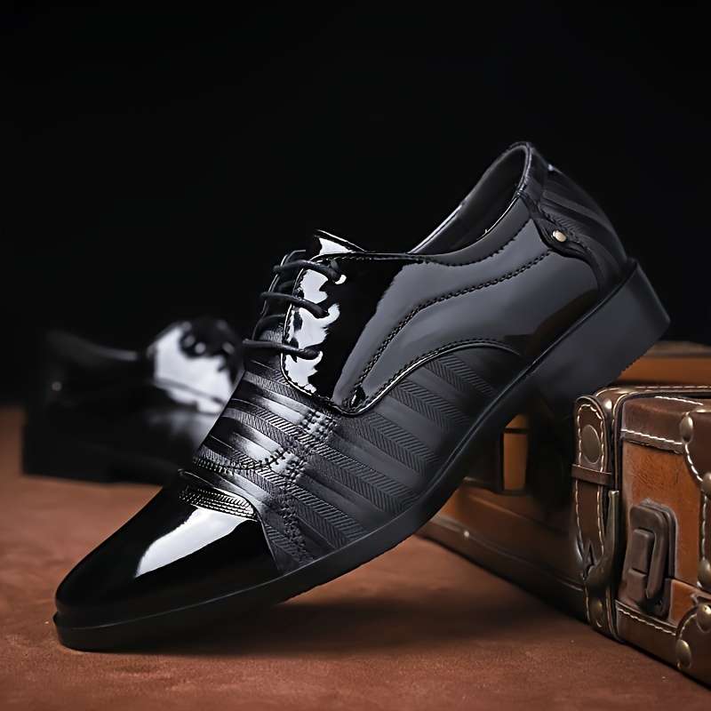 Mens Leather Shoes Color Black 3 Sizeuk 13.5