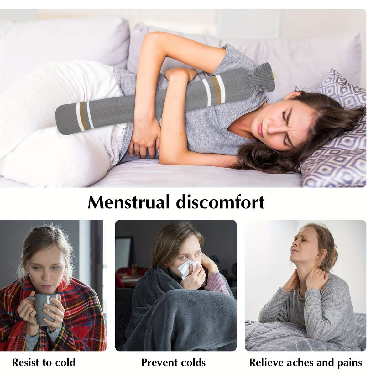 Hot Water Bottle Hot Water Bottle Cover 75*13 Inner Liner 73*11.6Cm Size 7