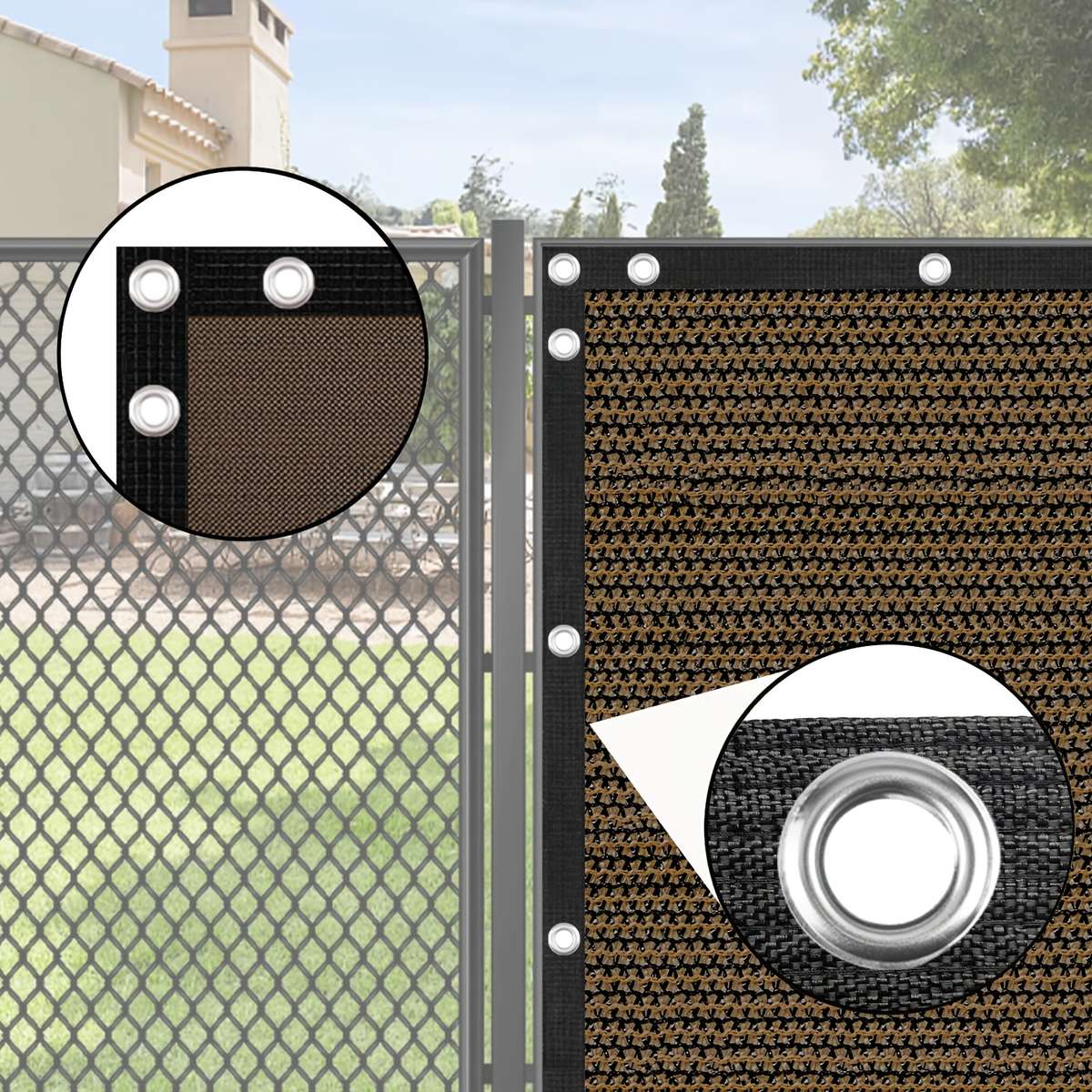 Heavy Duty Outdoor Privacy Screen For Backyard Black