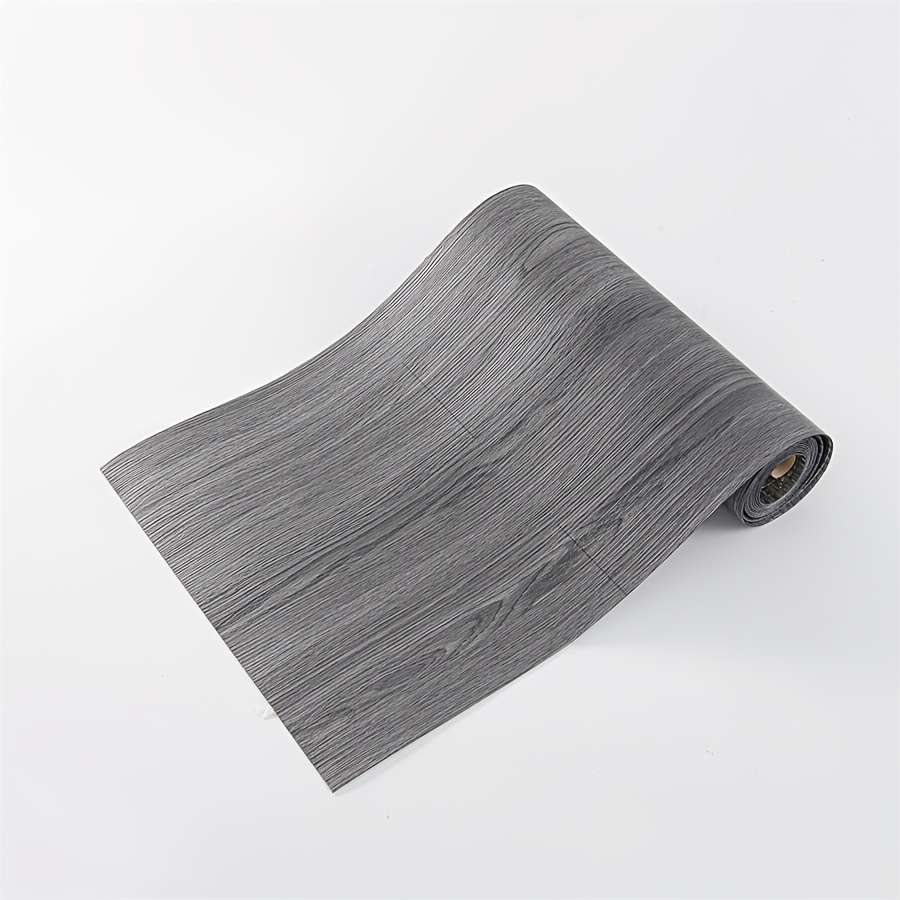 Self Adhesive Floor Stickers Dark Grey Wood Grain 2 Rolls