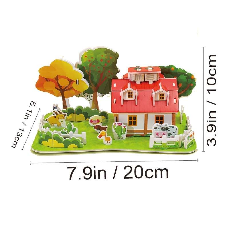 3D Building Model Puzzle Set Model Jf A011