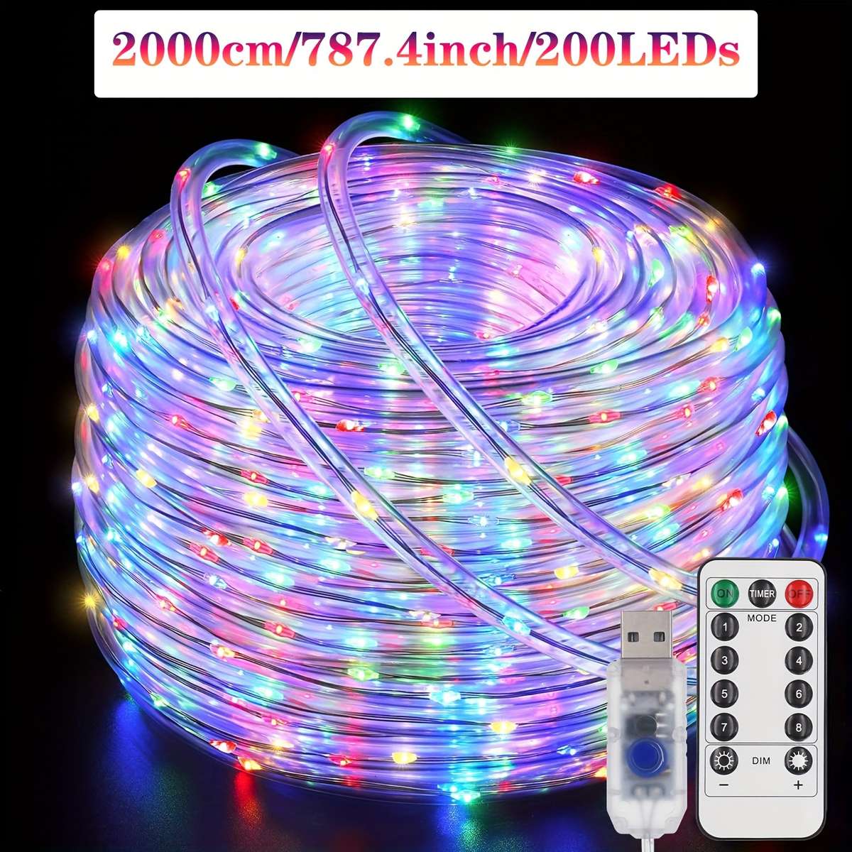 String Lights Color Warm White Size5M 50Leds