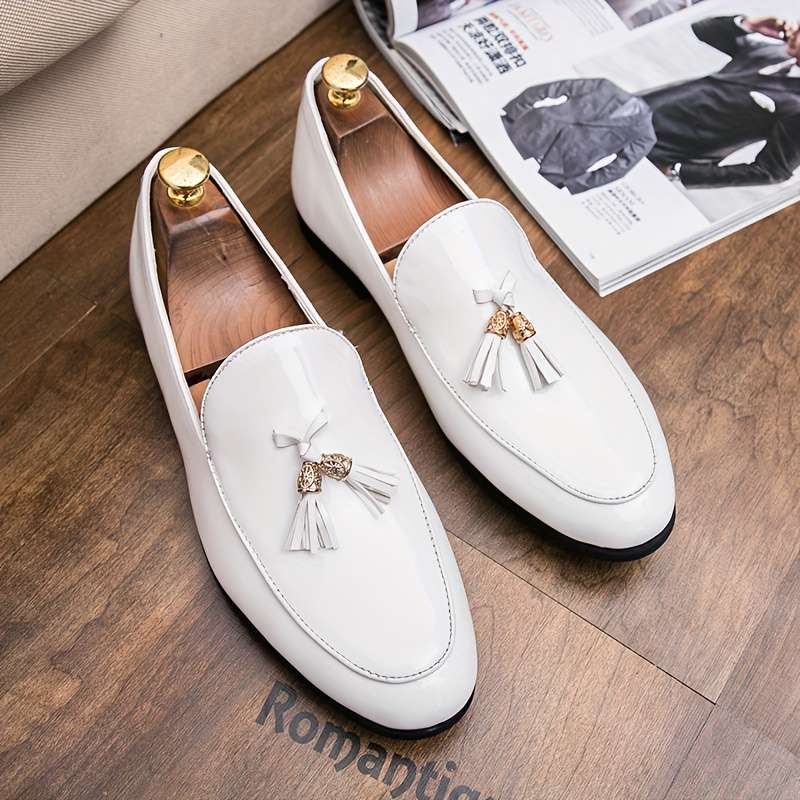 Mens Leather Shoes Color White Sizeuk 7