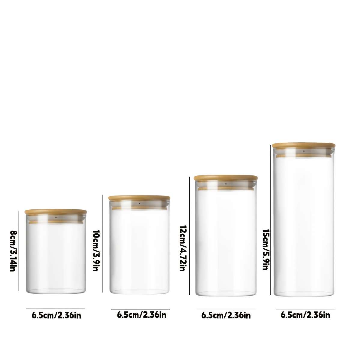 Sealed Jar Model 6.5*8 Round Can  2Pack