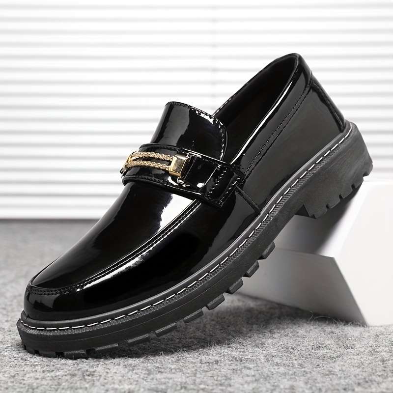 Mens Leather Shoes Color Black Sizeuk 8