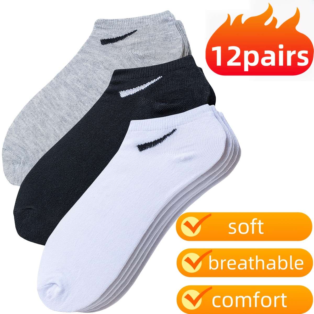 Women S Socks Color 12 Pairs Of White