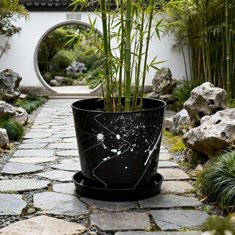 Flowerpot  2Pcscolor Black A3