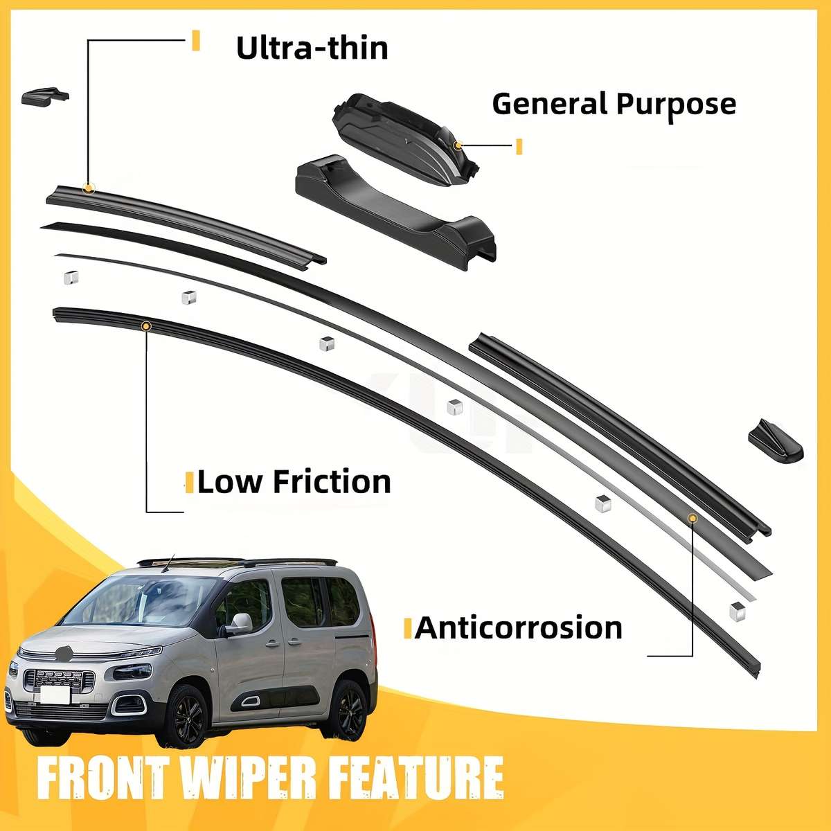 Windshield Wipers Size 60.96Cm  43.18Cm  35.56Cm B5