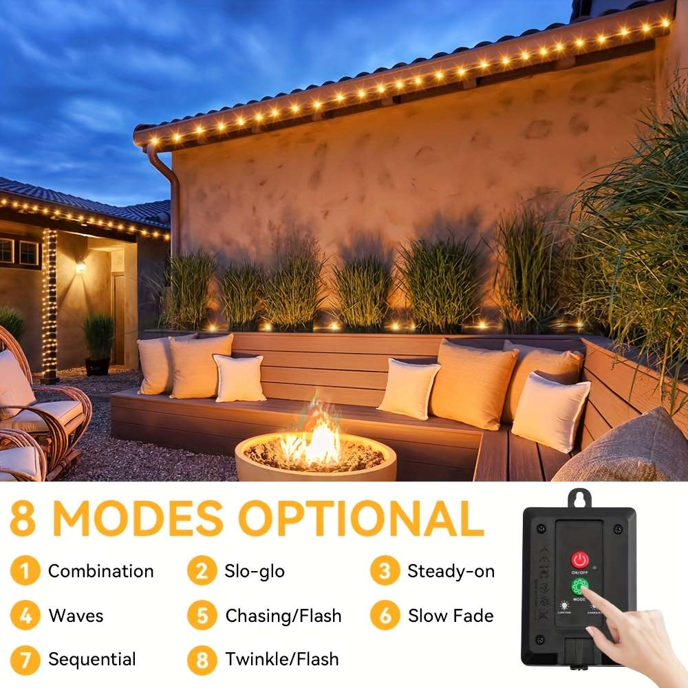 Christmas Lights 2 Pcs   16.4Ft 5M 100Leds