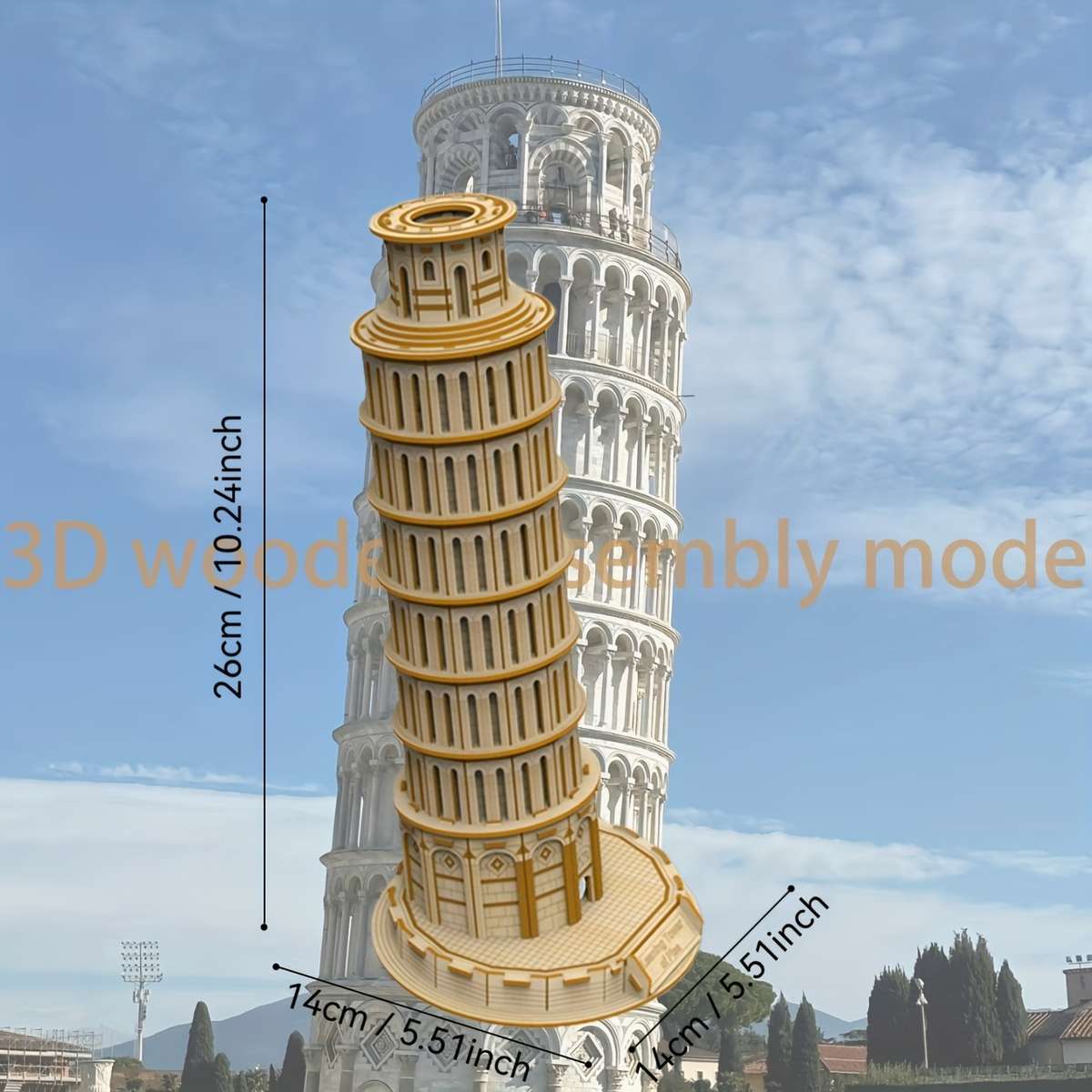 Building Toy Architectural Model Toy Set Model Leaning Tower Of Pisa