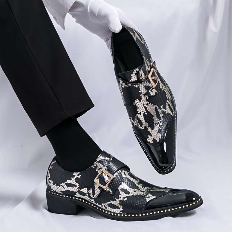 Mens Leather Shoes Color Black Sizeuk 7