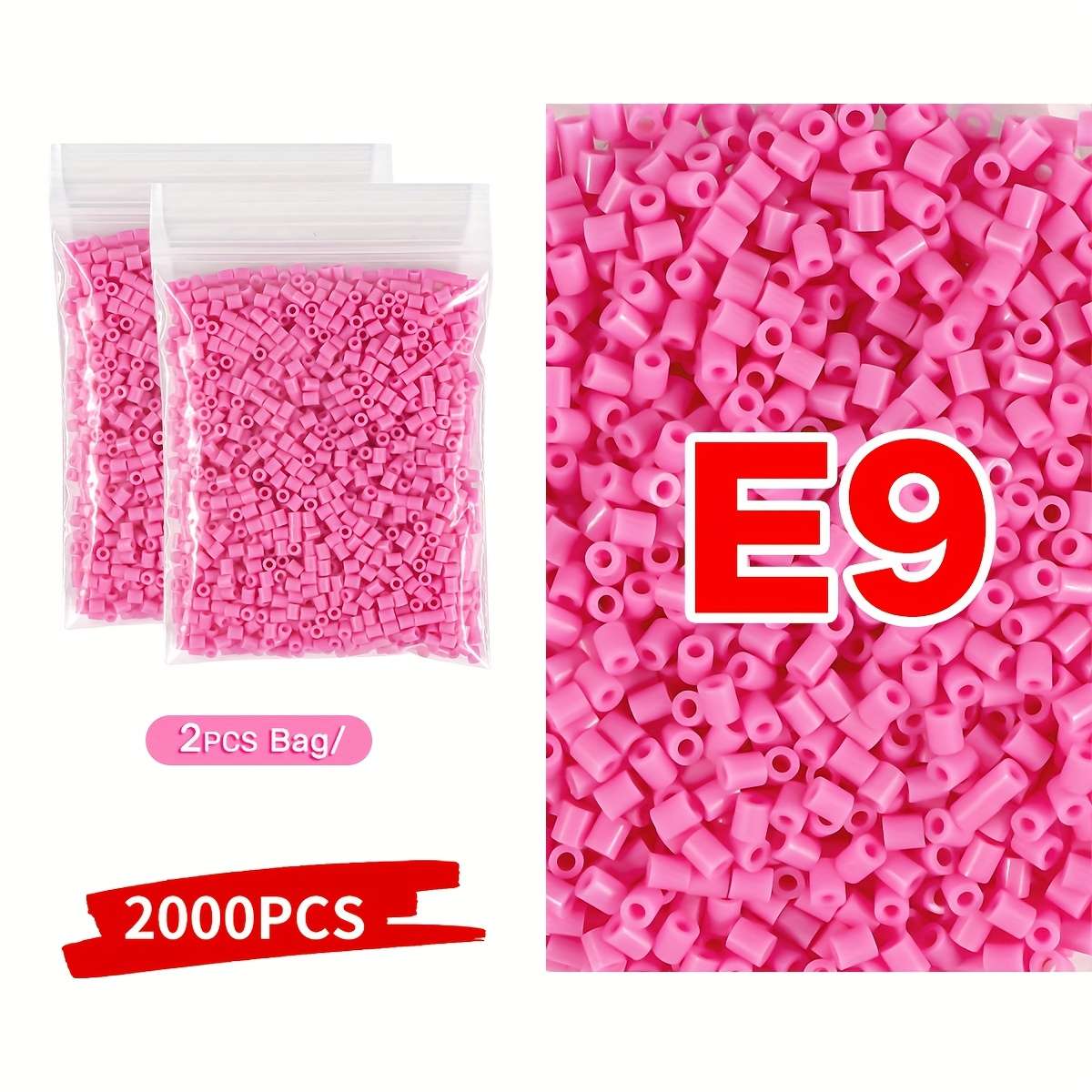 Perler Bead Set Pink Series E9