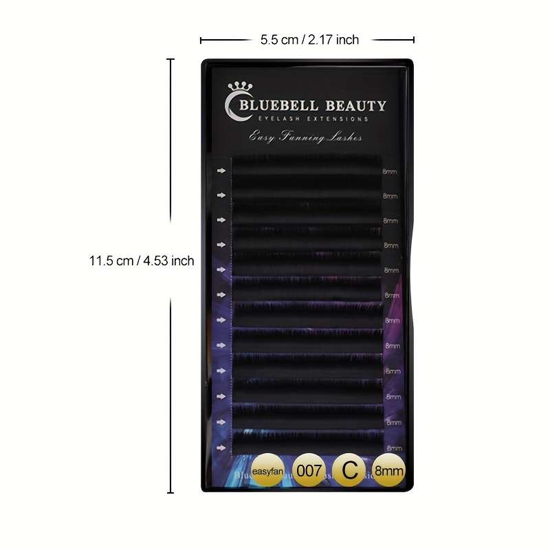 Advanced Natural Fluffy Lash Extensions Model 007c Size 8mm 07mm