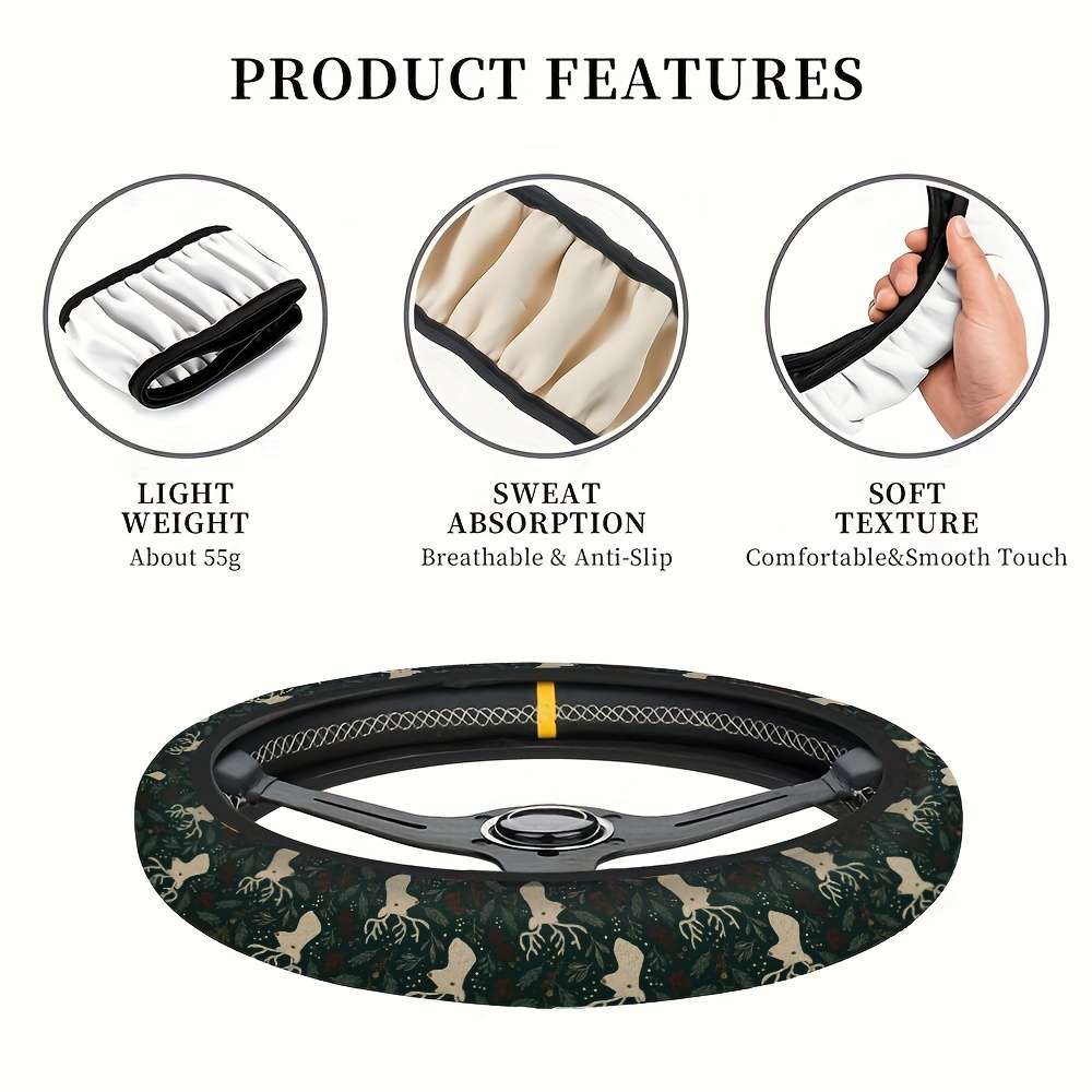 Car Steering Wheel Cover Diameter 38.1Cm