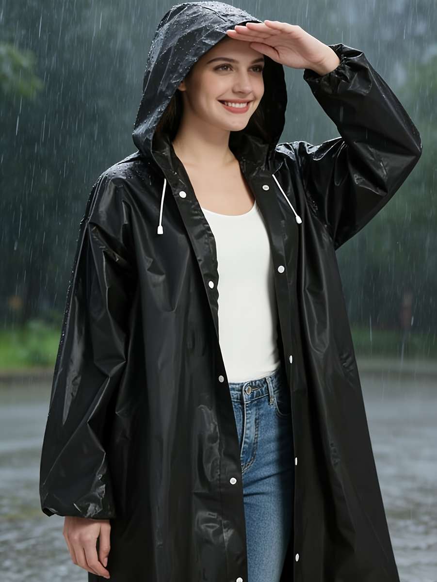 Raincoat Black Size Asian Onesize