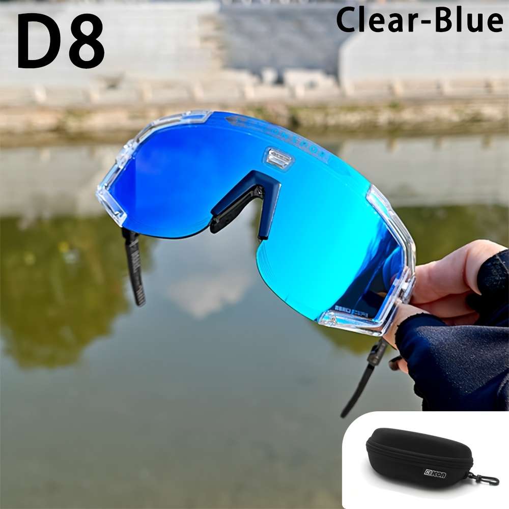 Cycling Glasses Color Red Blue