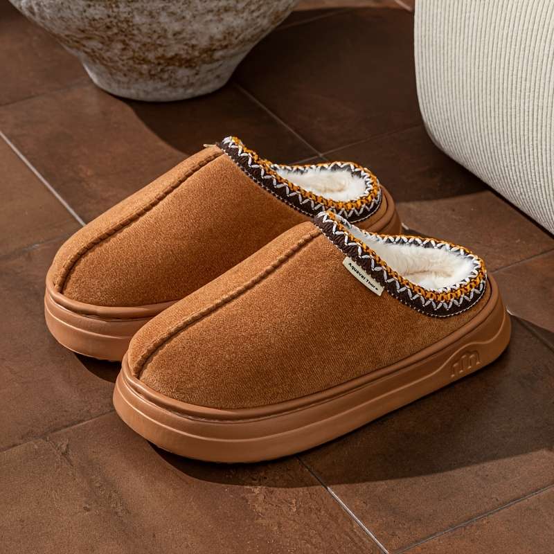 Cotton Slippers Color Camel Sizeuk 6.5-7