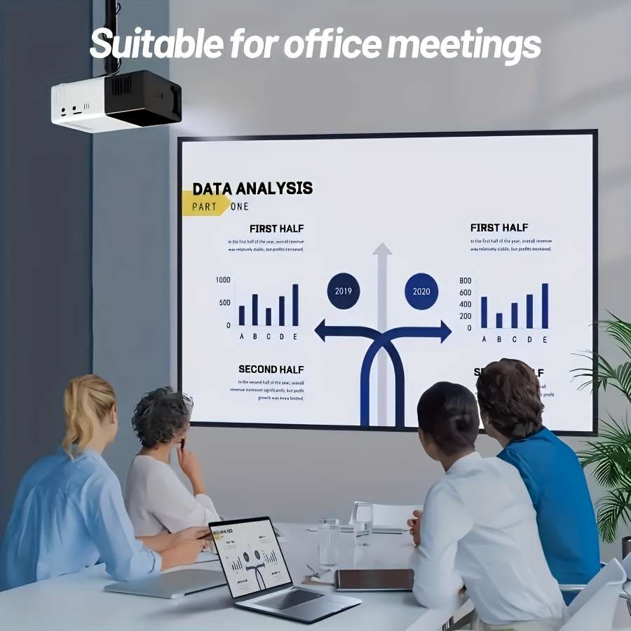 Projector Style Phone Projector With Remote Control Black And White