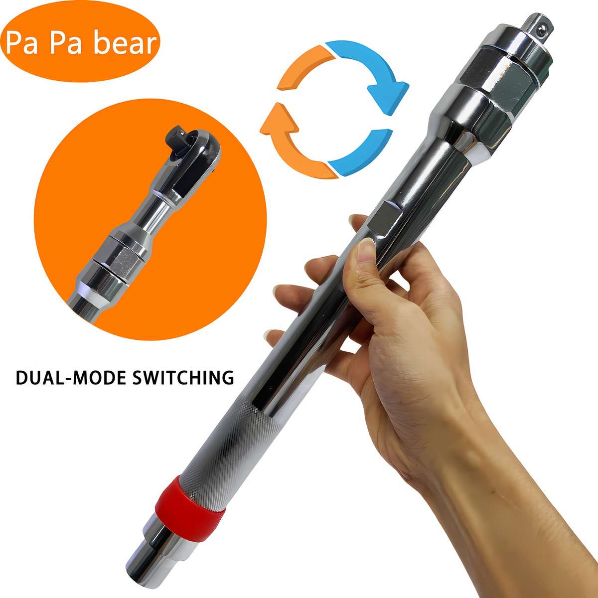 2-in-1 Manual Ratchet Extension Wrench