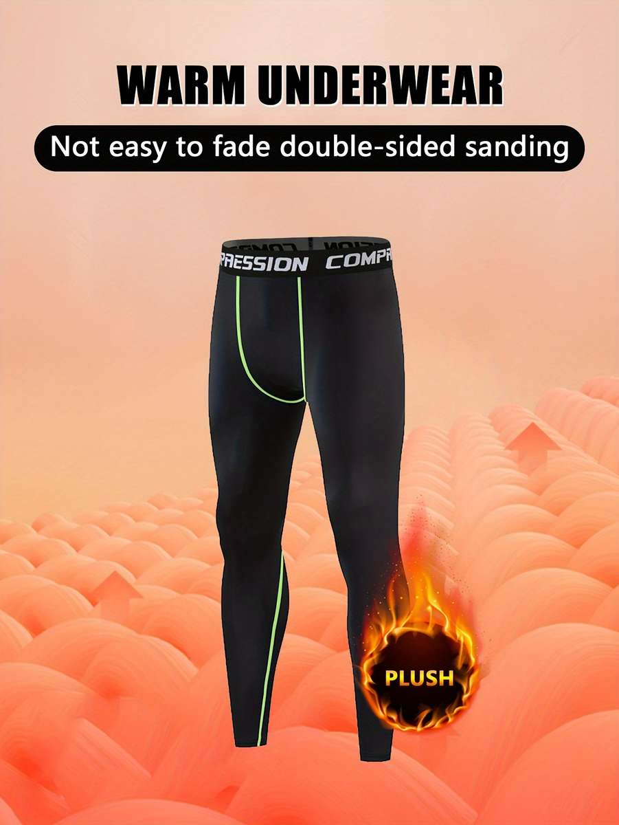 Thermal Underwear Color Black Sizexxl