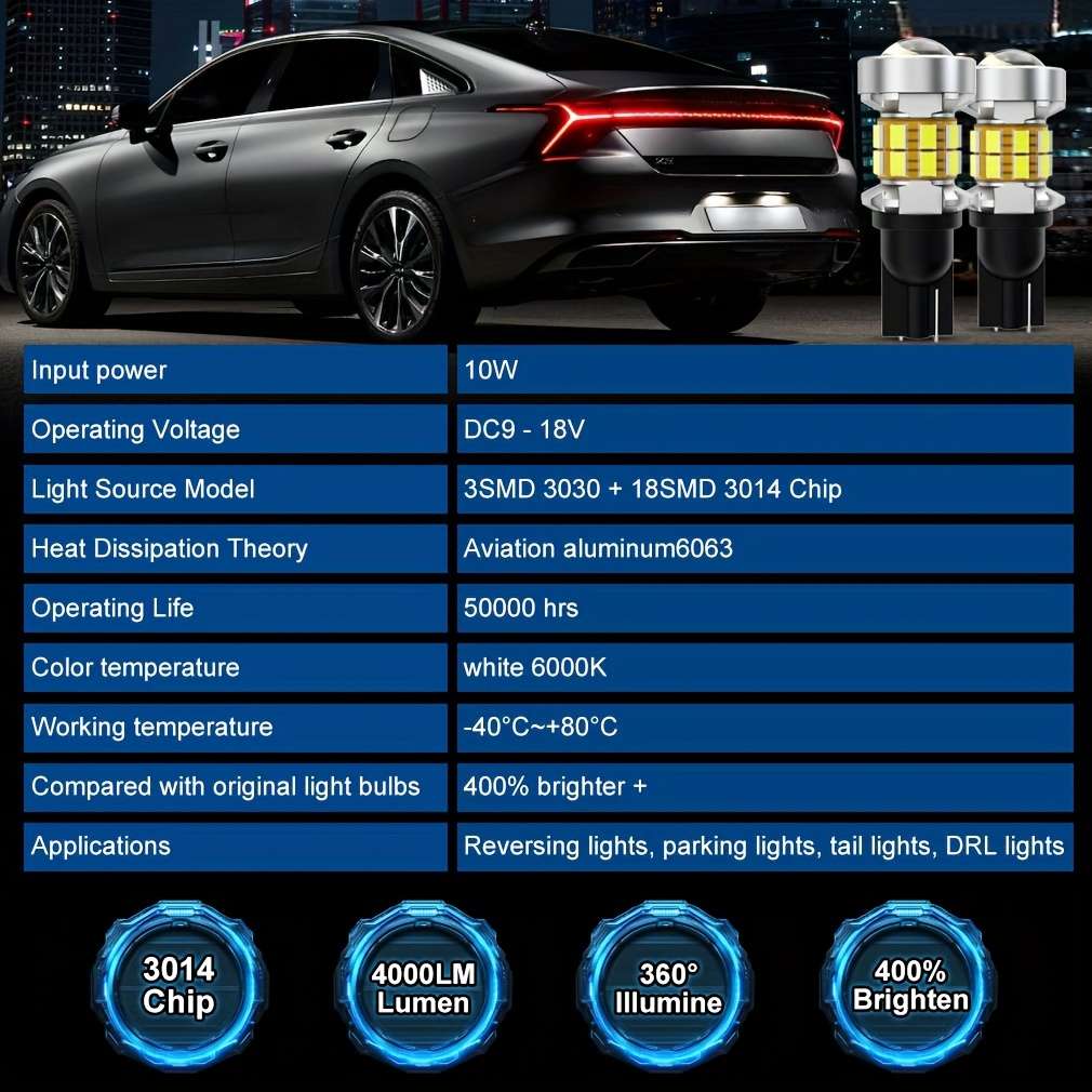 Car Lights Color White