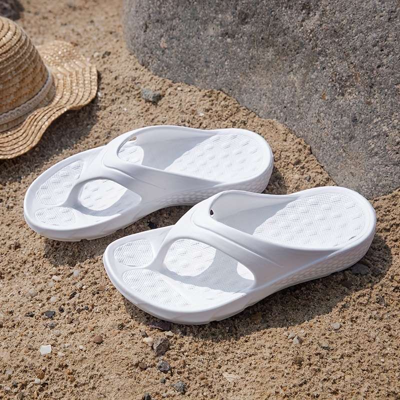 Ladies Summer Flip Flops White Uk 7.5-8